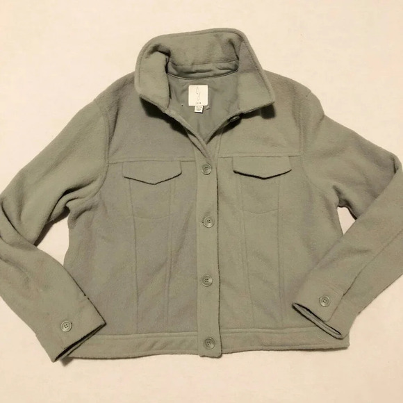 Joie Anthropologie Soft Fleece Boxy Shacket Womens Size  XL - Picture 1 of 16